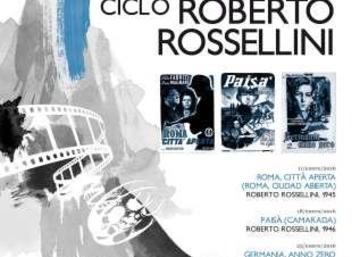 Cartel ciclo de cine Roberto Rossellini