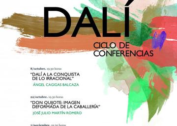 Cartel ciclo de conferencias sobre Salvador Dali