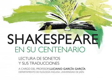 Cartel de Shakespeare en su centenario "Lectura de sonetos y sus traducciones"