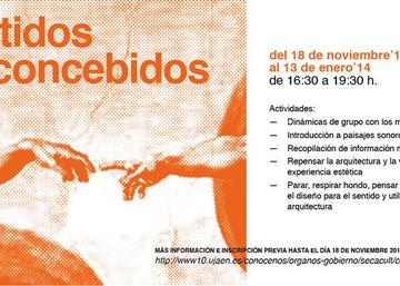 Cartel proyecto cultural "Sentidos preconcebidos"