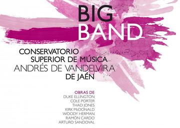 Cartel del concierto de la big Band del Conservatorio Superior de Música Andrés 