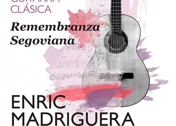 Cartel recital de guitarra clásica Remembranza segoviana 