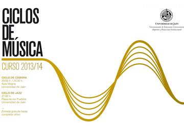 Cartel ciclos de música, 2013/14, Universidad de Jaén
