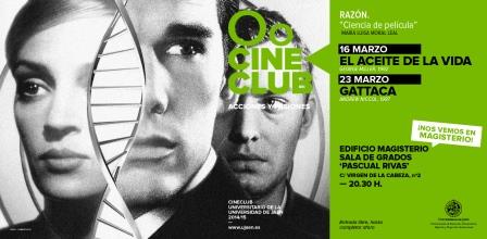 Cartel cineclub "Razón. Ciencia de película"