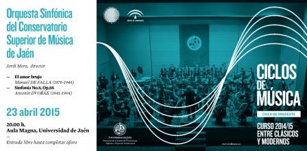 Cartel ciclo de música Orquesta del Conservatorio Superior de Música