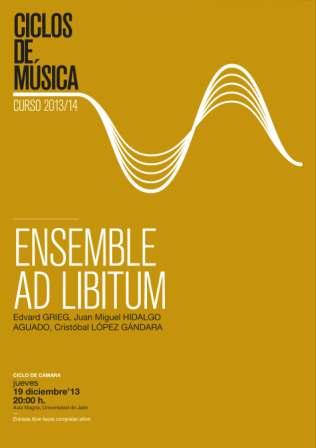 Cartel concierto Ensemble Ad Libitum