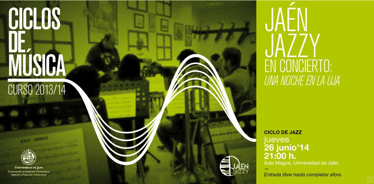 Cartel Concierto Jaén-Jazzy en la Universidad de Jáen