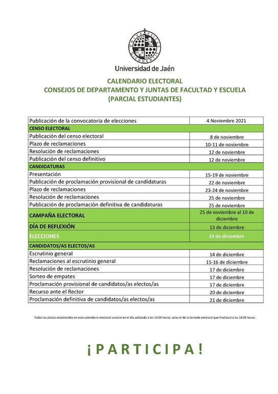 Calendario Electoral