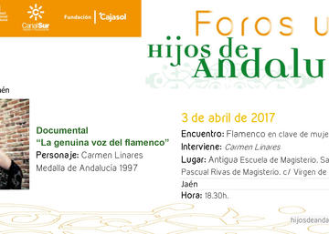 Carmen Linares protagoniza el encuentro “El Flamenco en clave de mujer”