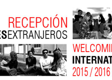 Banner del acto de recepción de alumnado extranjero.