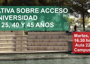 Jornada informativa para el acceso a la Universidad de Jaén de mayores de 25, 40