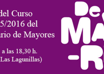 Banner inauguración del curso 2015/2016 Programa Universitario de Mayores