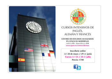 Información sobre los cursos intensivos de idiomas en francés, inglés y alemán