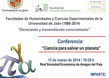 Información sobre la conferencia del divulgador científico Joaquín Araujo
