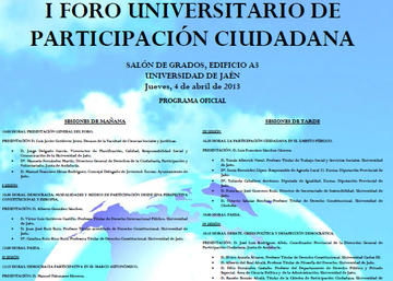 I Foro Universitario de Participación Ciudadana