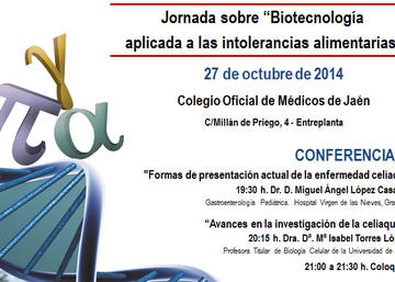 Jornada sobre “Biotecnología aplicada a las intolerancias alimentarias”