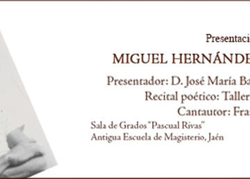 Banner libro 'Miguel Hernández vuelve a Jaén'