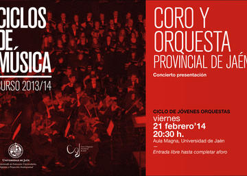 Información sobre concierto de presentación del Coro y Orquesta Provincial de Ja