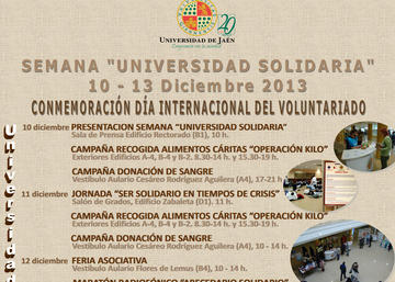 Información sobre la Semana "Universidad Solidaria"