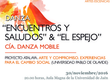 La Compañía Danza Mobile representará  “El Espejo” y “Encuentros y saludos (Quie