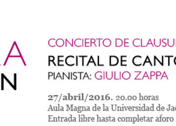 Banner del concierto.