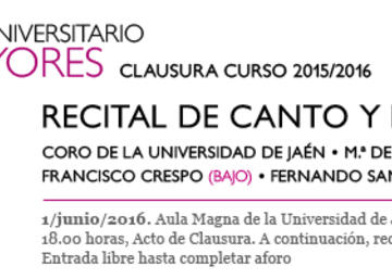 Clausura del Programa Universitario de Mayores de la UJA