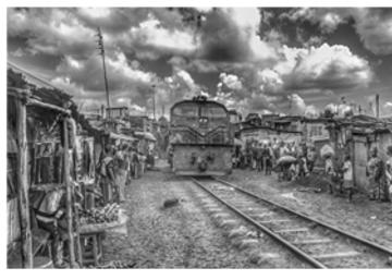 Exposición Kibera, mayor barrio marginal de África