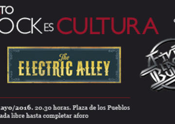 Banner del concierto.