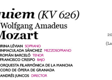 Banner del concierto 'Requiem de Mozart'