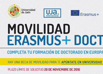 Banner de la convocatoria Erasmus+ Postgrado