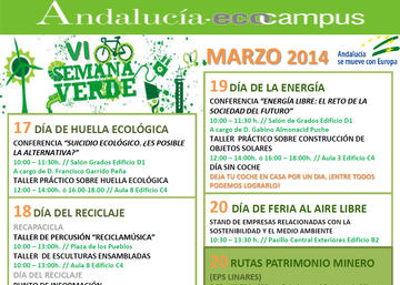 Información sobre la VI Semana Verde de la UJA