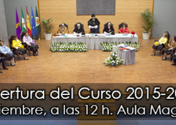 Banner inauguración del curso 2015/2016