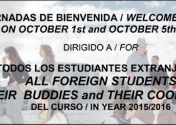 Banner acto recepción alumnado extranjero.