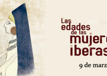 Banner de la exposición 'Las edades de las mujeres iberas'.