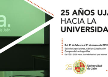 Banner exposición '25 años UJA. Hacia la Universidad Digital