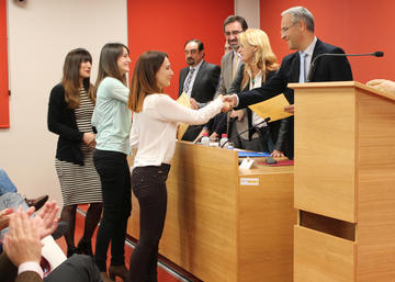Acto de entrega de diplomas.