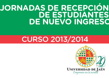 Cartel de las Jornadas de Recepción de Estudiantes de Nuevo Ingreso