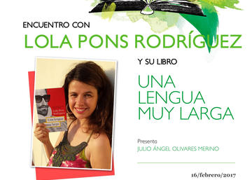 Club de las Letras. Encuentro con la escritora Lola Pons