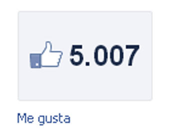 Logotipo 'me gusta' de Facebook
