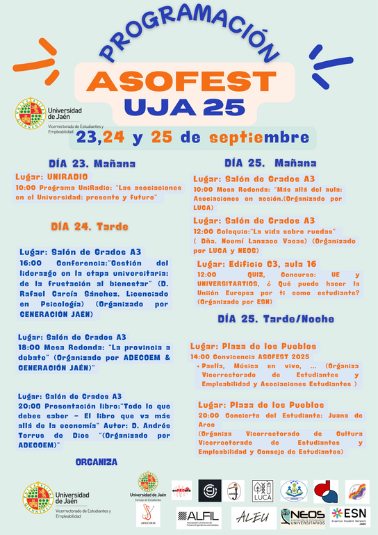 PROGRAMACIÓN ASOFEST 2025