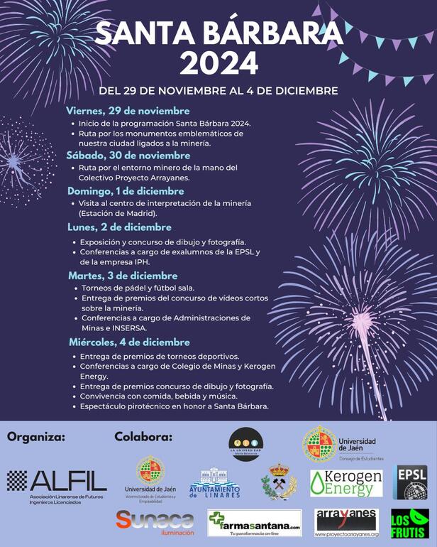 PROGRAMACIÓN DE SANTA BÁRBARA