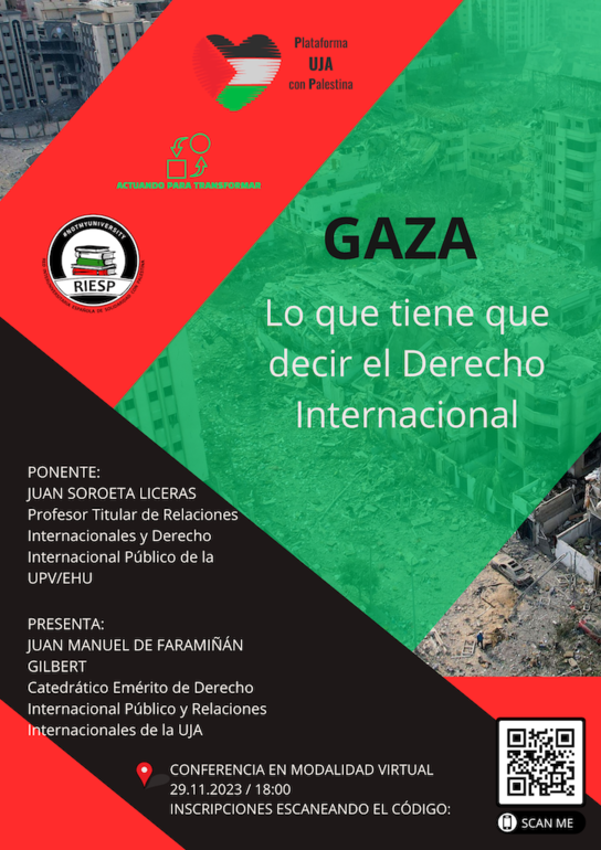 "GAZA: LO QUE TIENE QUE DECIR EL DERECHO INTERNACIONAL"