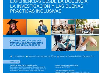 Cartel Jornada “Visibilizando la Parálisis Cerebral en el ámbito universitario: Experiencias desde la docencia, la investigación y las buenas prácticas inclusivas”