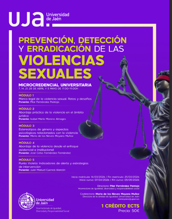 Póster Microcredencial Universitaria: Prevención, Detección y Erradicación de las Violencias Sexuales