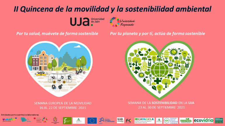 Cartel II Quincena de la movilidad y la sostenibilidad ambiental