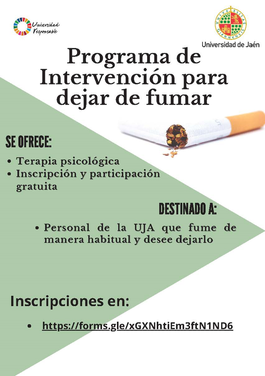 Cartel dejar de fumar