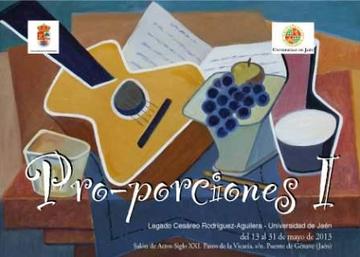 Cartel de la Exposición "Proporciones I", en Puente de Génave (Jaén)