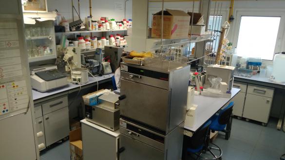Laboratorio de análisis del departamento de Ingeniería Química de la UJA