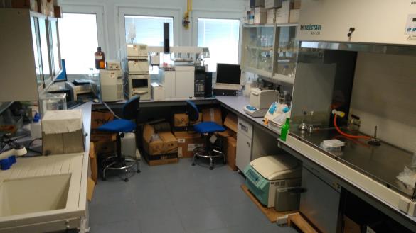 Laboratorio de instrumentación del departamento de Ingeniería Química de la UJA
