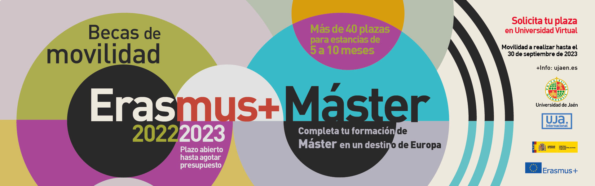 Convocatoria Erasmus+ KA103 Máster 2022/23